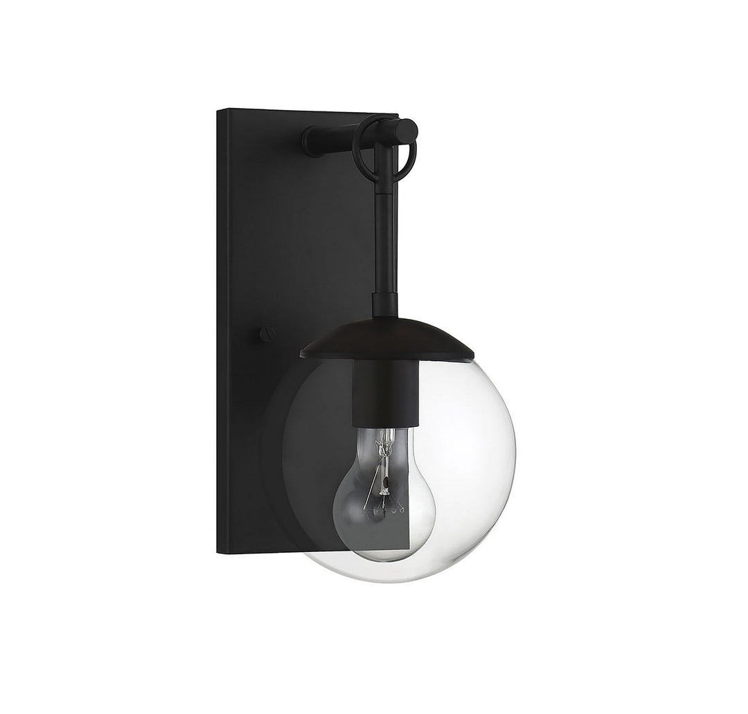 Meridian - M50029BK - One Light Outdoor Wall Sconce - Moutd - Matte Black
