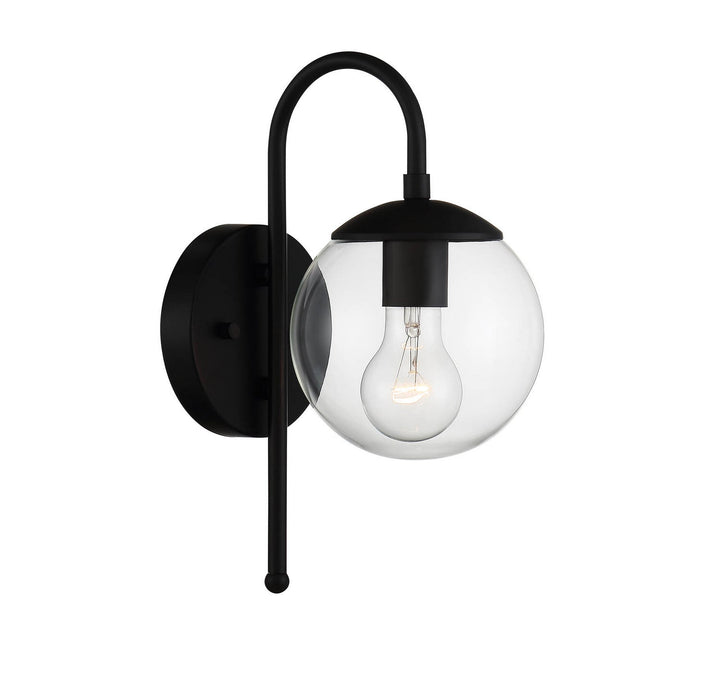 Meridian - M50030BK - One Light Outdoor Wall Sconce - Moutd - Matte Black