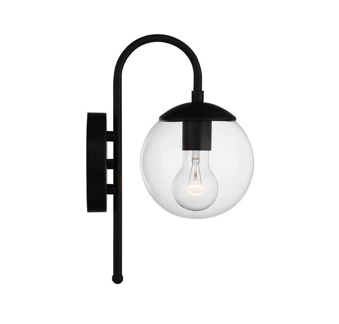 Meridian - M50030BK - One Light Outdoor Wall Sconce - Moutd - Matte Black