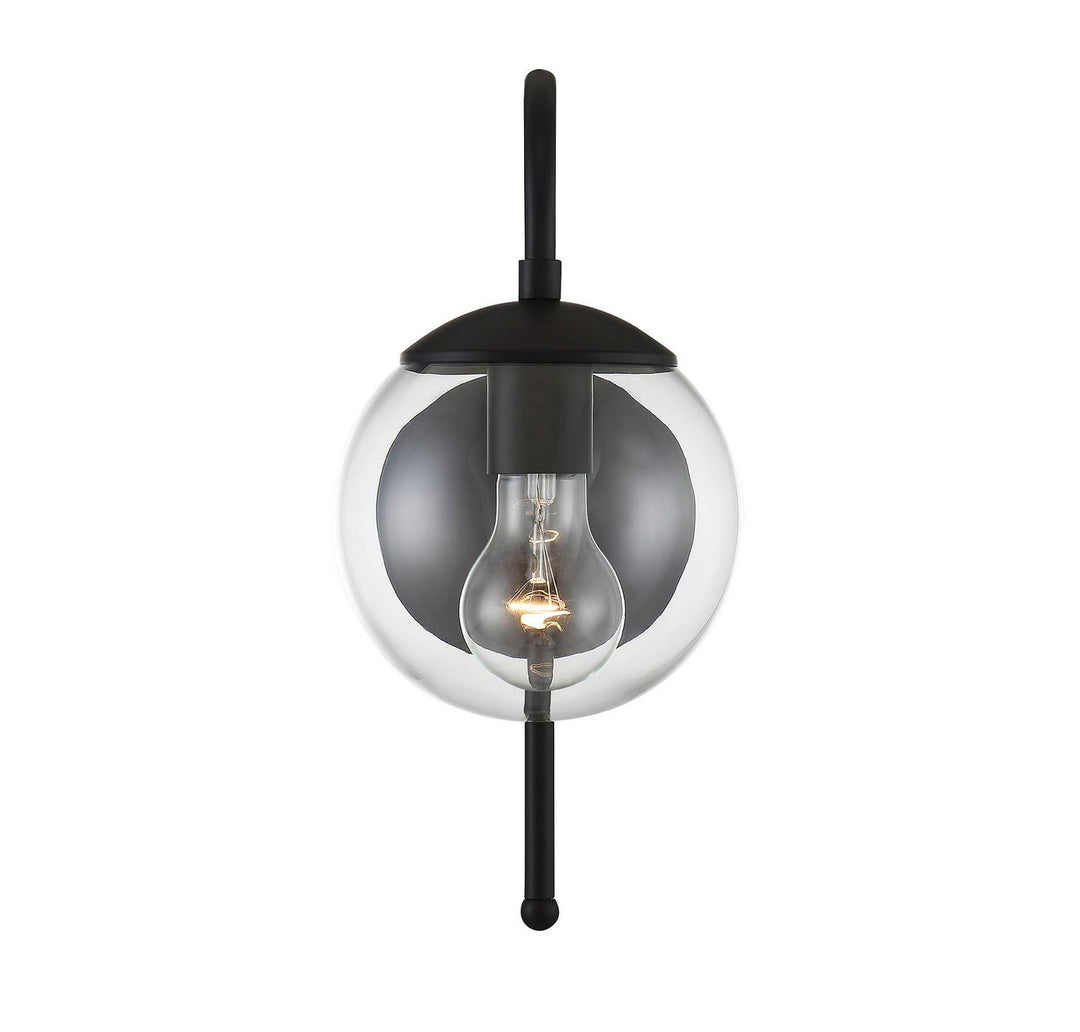 Meridian - M50030BK - One Light Outdoor Wall Sconce - Moutd - Matte Black