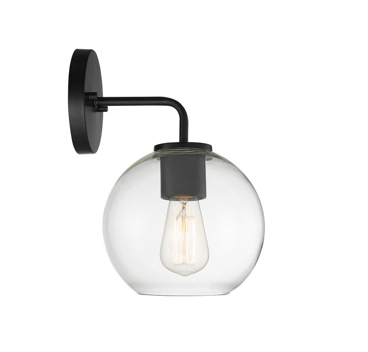 Meridian - M50044BK - One Light Outdoor Wall Sconce - Moutd - Matte Black