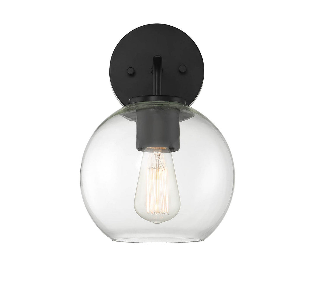 Meridian - M50044BK - One Light Outdoor Wall Sconce - Moutd - Matte Black