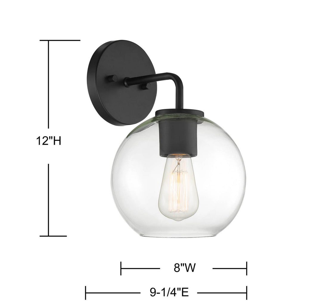 Meridian - M50044BK - One Light Outdoor Wall Sconce - Moutd - Matte Black