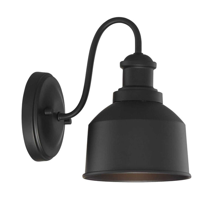 Meridian - M50046BK - One Light Outdoor Wall Sconce - Moutd - Matte Black