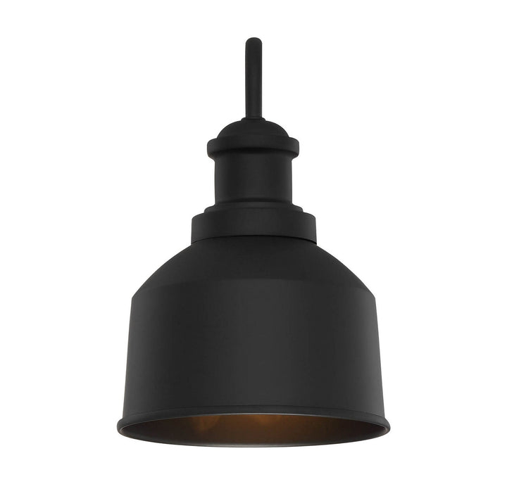 Meridian - M50046BK - One Light Outdoor Wall Sconce - Moutd - Matte Black