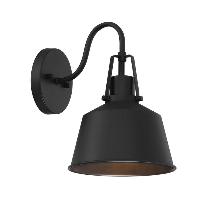 Meridian - M50049BK - One Light Outdoor Wall Sconce - Moutd - Matte Black