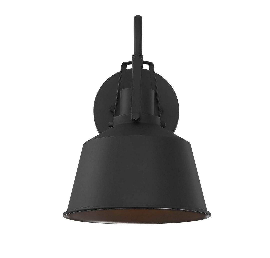 Meridian - M50049BK - One Light Outdoor Wall Sconce - Moutd - Matte Black