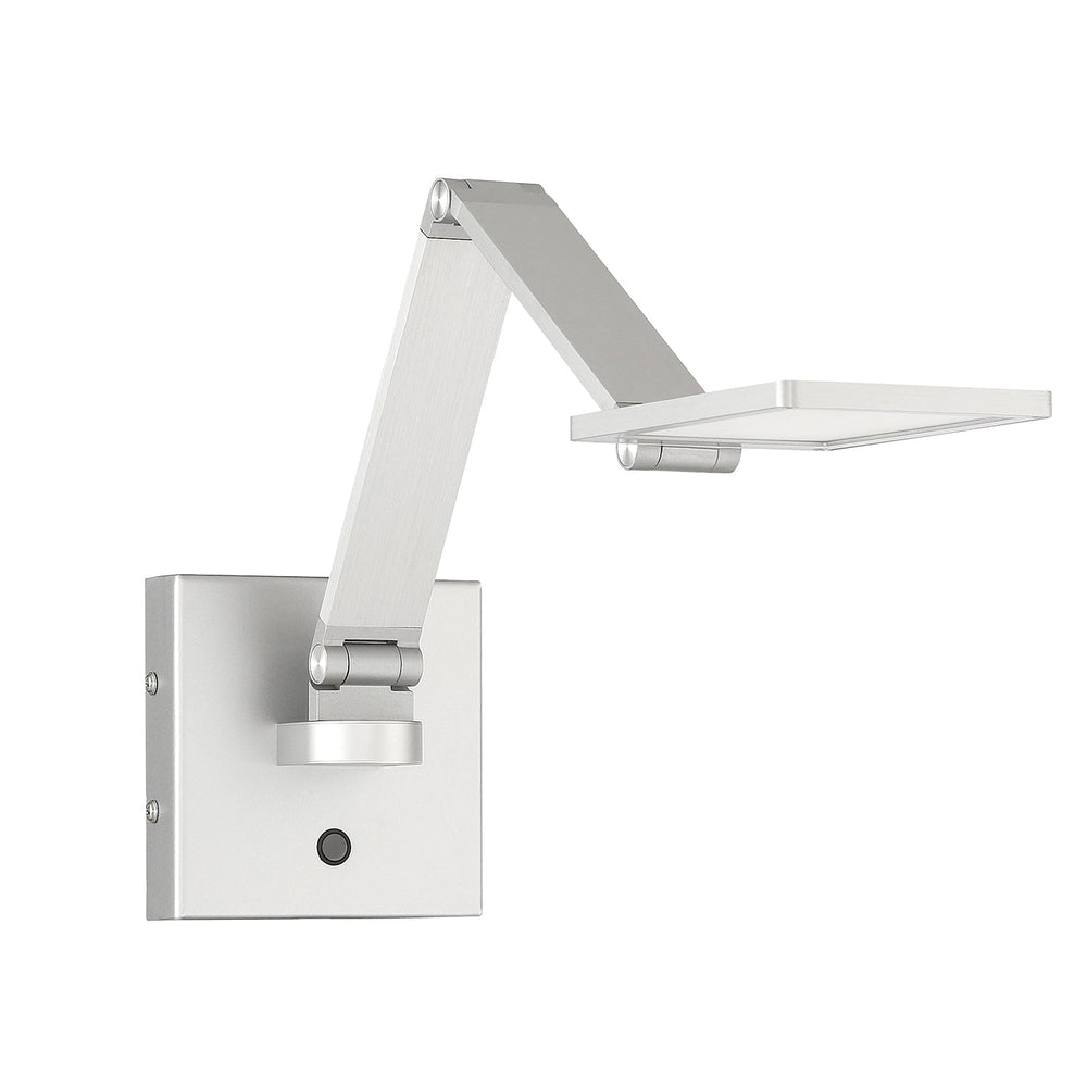 Flip LED Swing Arm Wall Lamp in Aluminum Kendal Canada