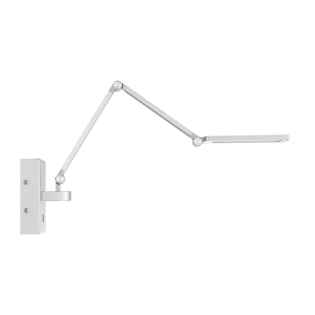 Flip LED Swing Arm Wall Lamp in Aluminum Kendal Canada