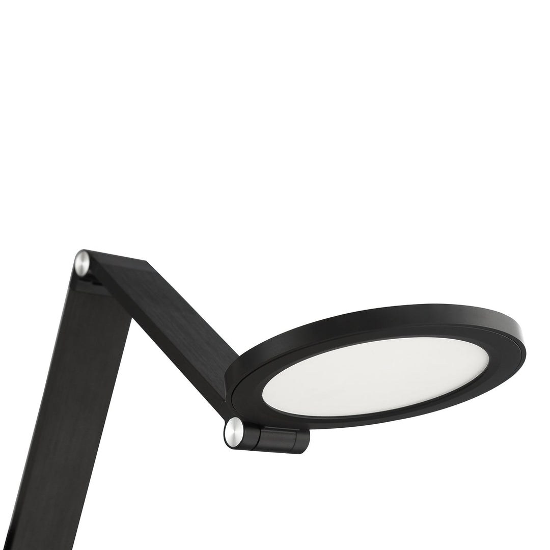 Roundo LED Swing Arm Wall Lamp in Black Kendal Canada