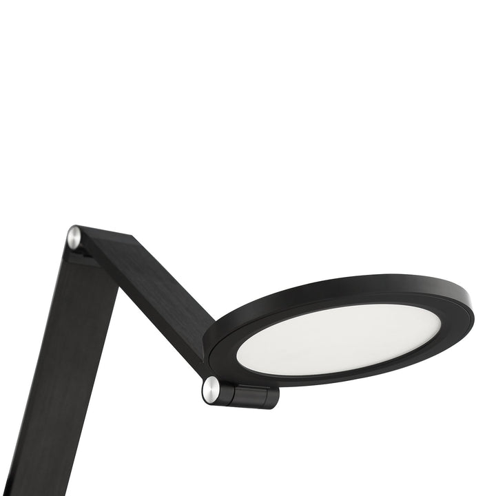 Roundo LED Swing Arm Wall Lamp in Black Kendal Canada