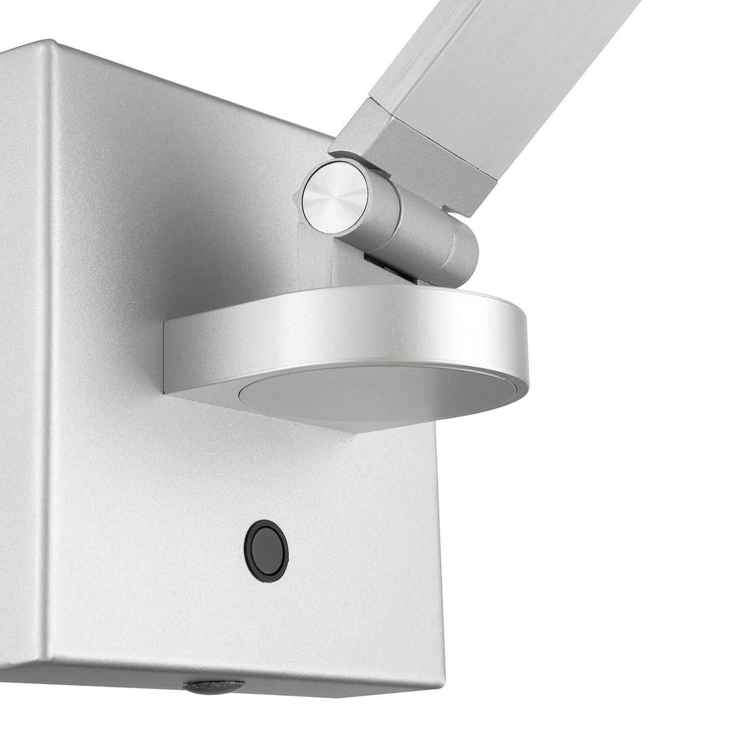 Arc LED Swing Arm Wall Lamp in Aluminum Kendal Canada