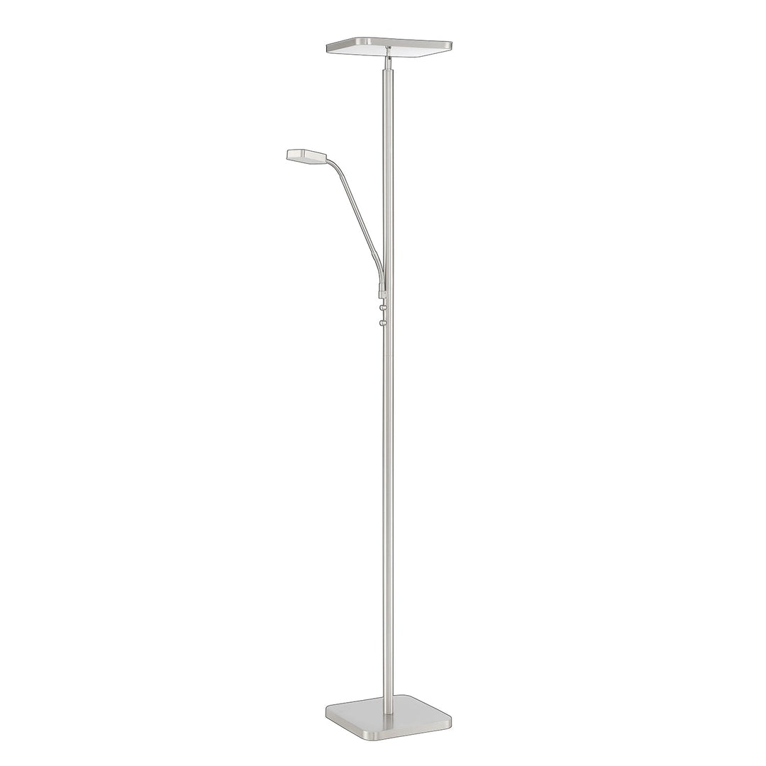 Ella LED Torchiere in Satin Nickel Kendal Canada