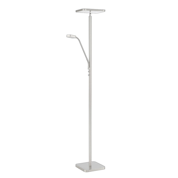 Ella LED Torchiere in Satin Nickel Kendal Canada