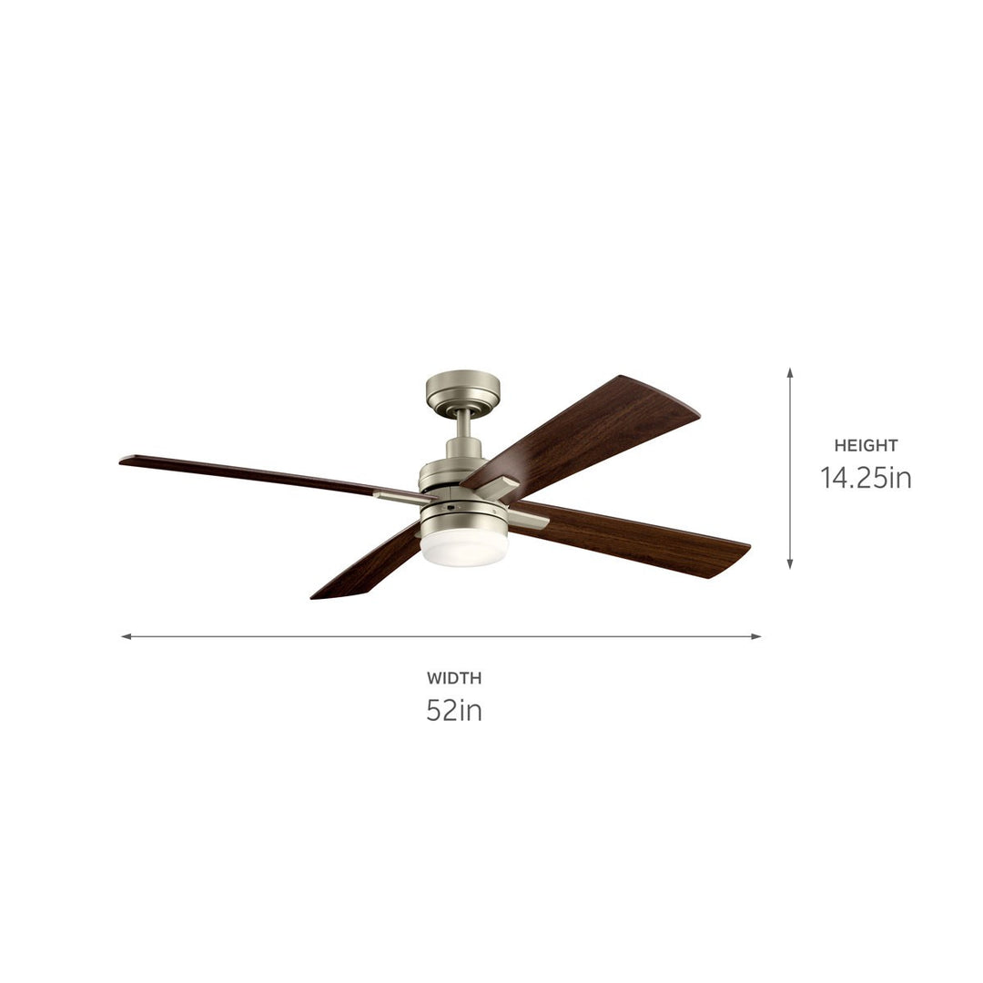 Kichler Canada - 330140NI - 52"Ceiling Fan - Lija - Brushed Nickel