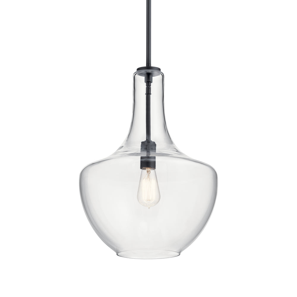 Kichler Canada - 42046BK - One Light Pendant - Everly - Black
