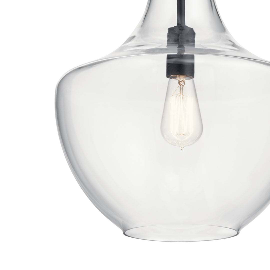 Kichler Canada - 42046BK - One Light Pendant - Everly - Black