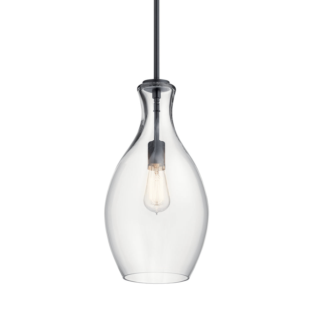 Kichler Canada - 42047BK - One Light Pendant - Everly - Black