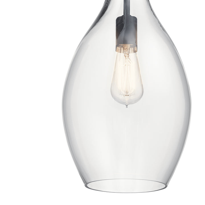 Kichler Canada - 42047BK - One Light Pendant - Everly - Black