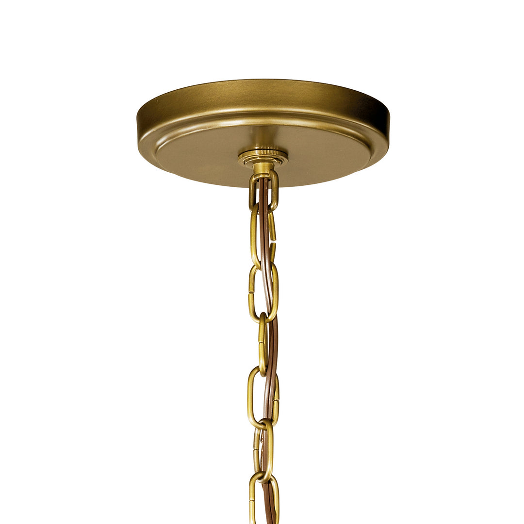 Kichler Canada - 42139NBR - Six Light Foyer Chandelier - Voleta - Natural Brass