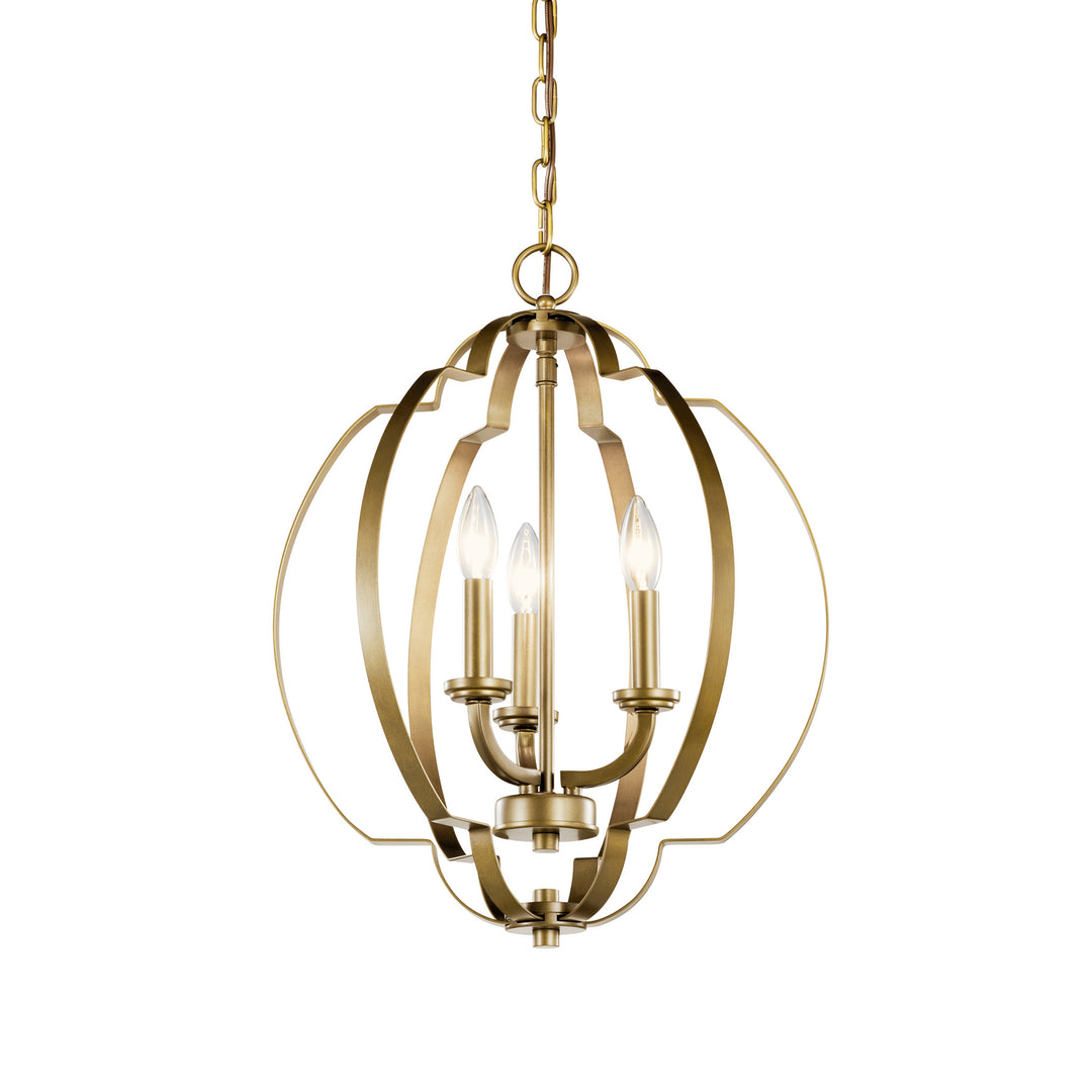 Kichler Canada - 42140NBR - Three Light Pendant - Voleta - Natural Brass