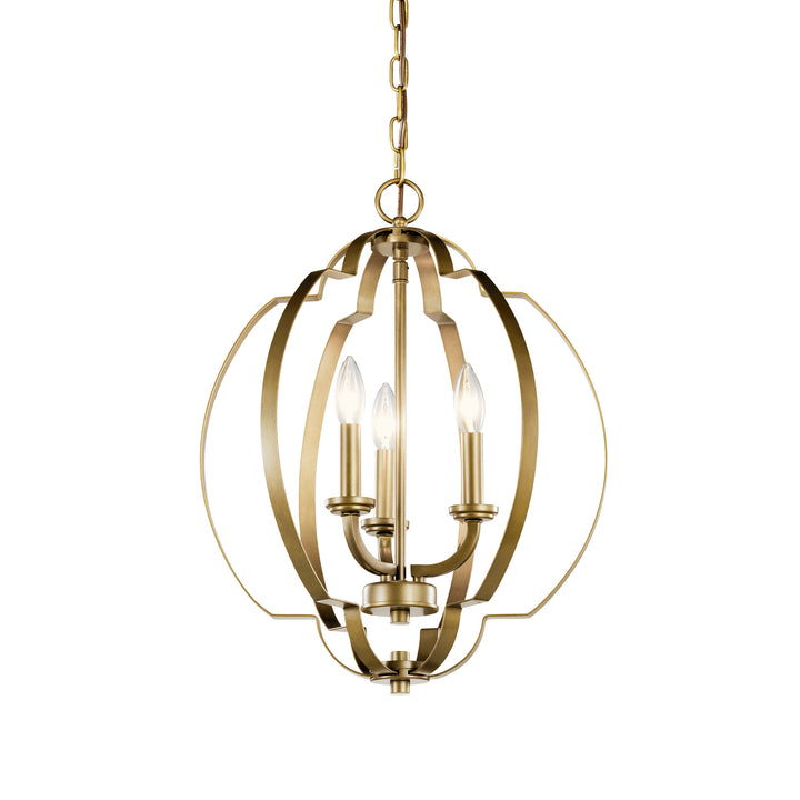Kichler Canada - 42140NBR - Three Light Pendant - Voleta - Natural Brass
