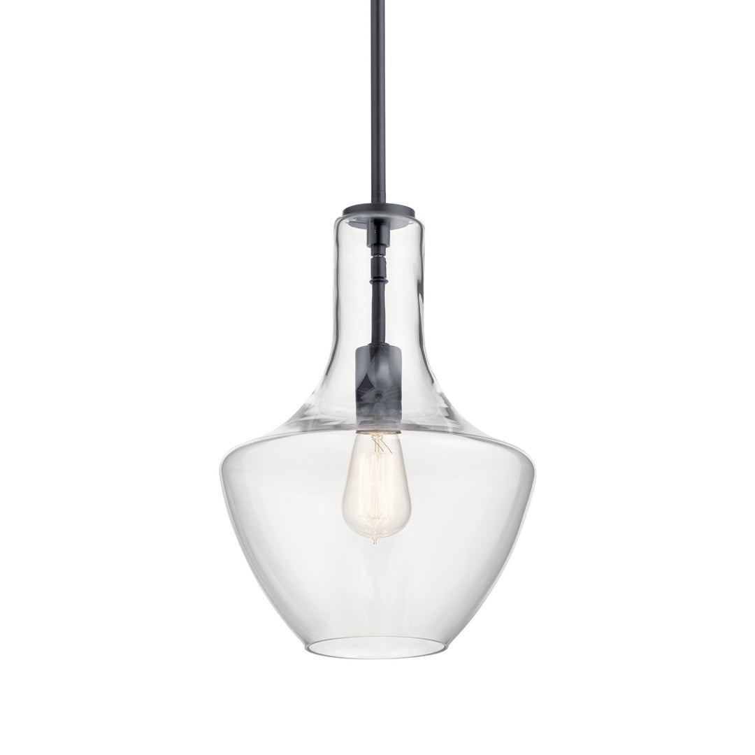 Kichler Canada - 42141BK - One Light Pendant - Everly - Black
