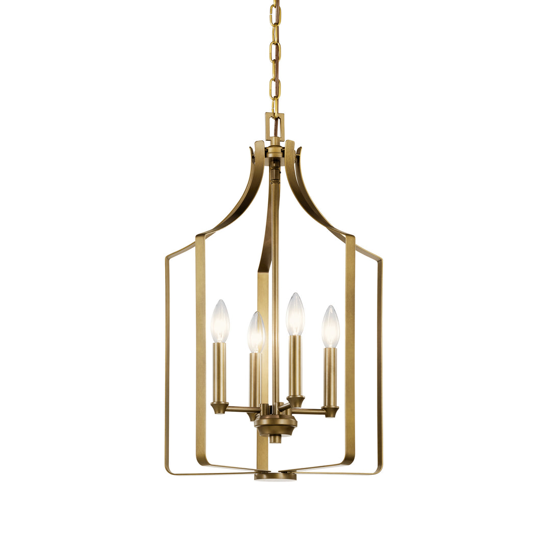 Kichler Canada - 42496NBR - Four Light Mini Chandelier - Morrigan - Natural Brass