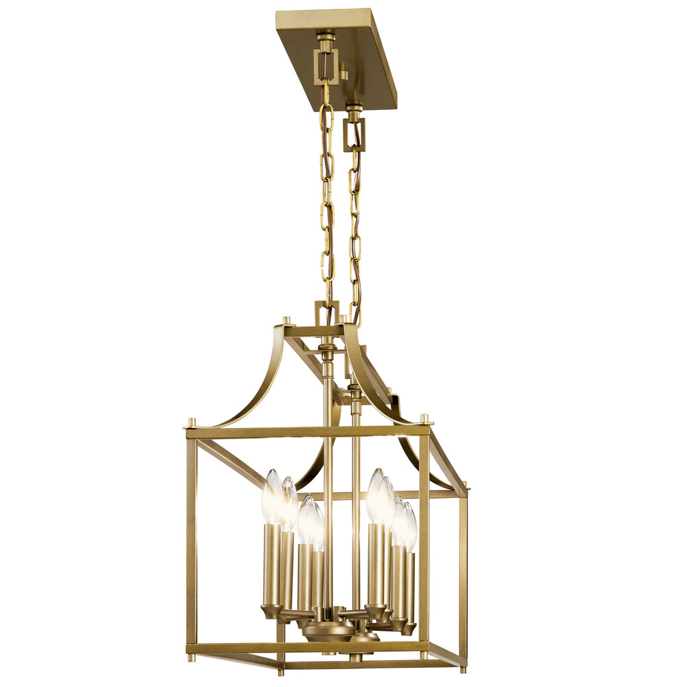 Kichler Canada - 42497NBR - Eight Light Linear Chandelier - Morrigan - Natural Brass