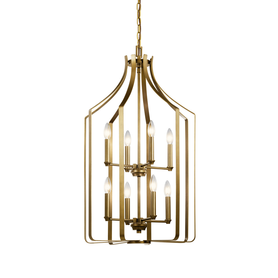 Kichler Canada - 42498NBR - Eight Light Foyer Chandelier - Morrigan - Natural Brass