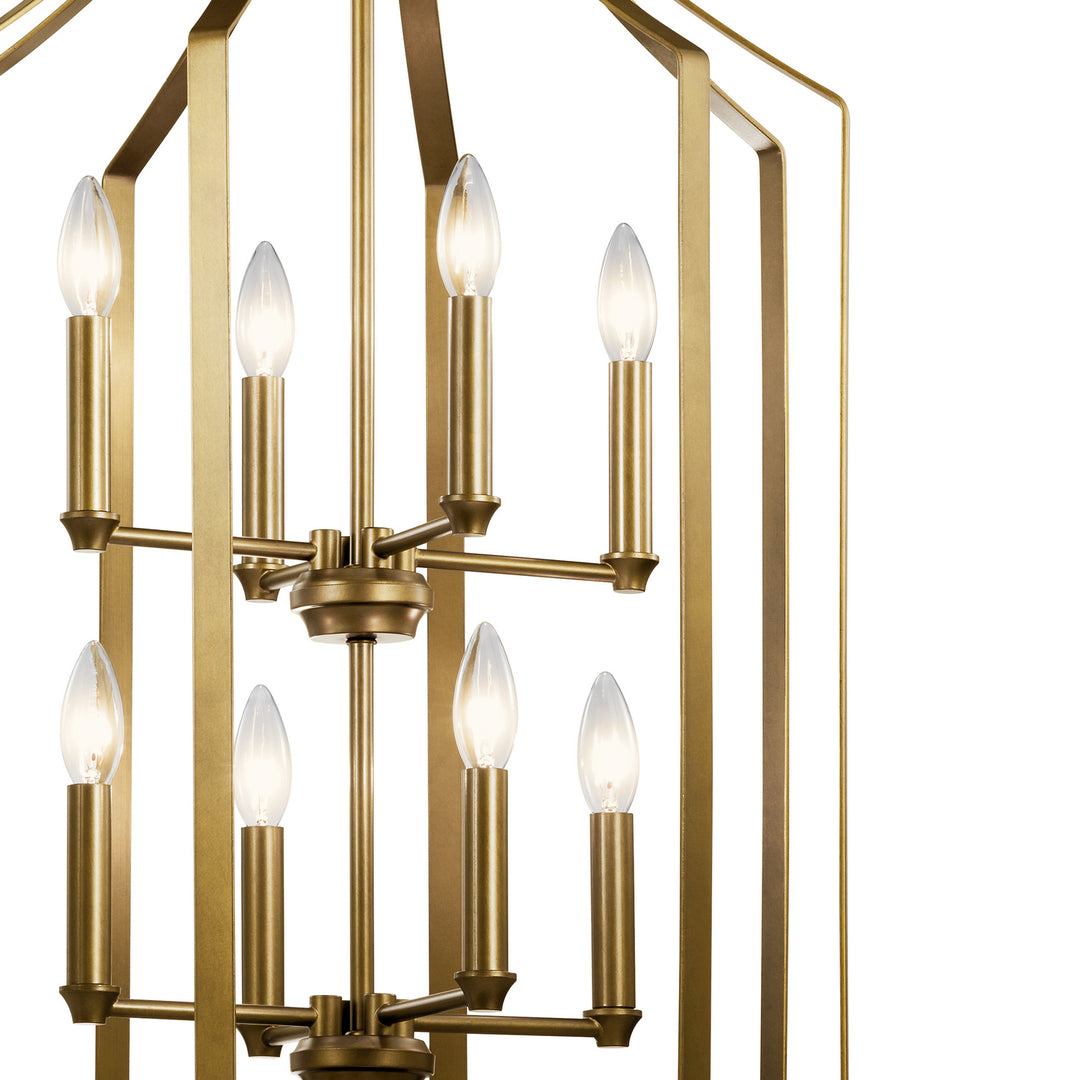 Kichler Canada - 42498NBR - Eight Light Foyer Chandelier - Morrigan - Natural Brass