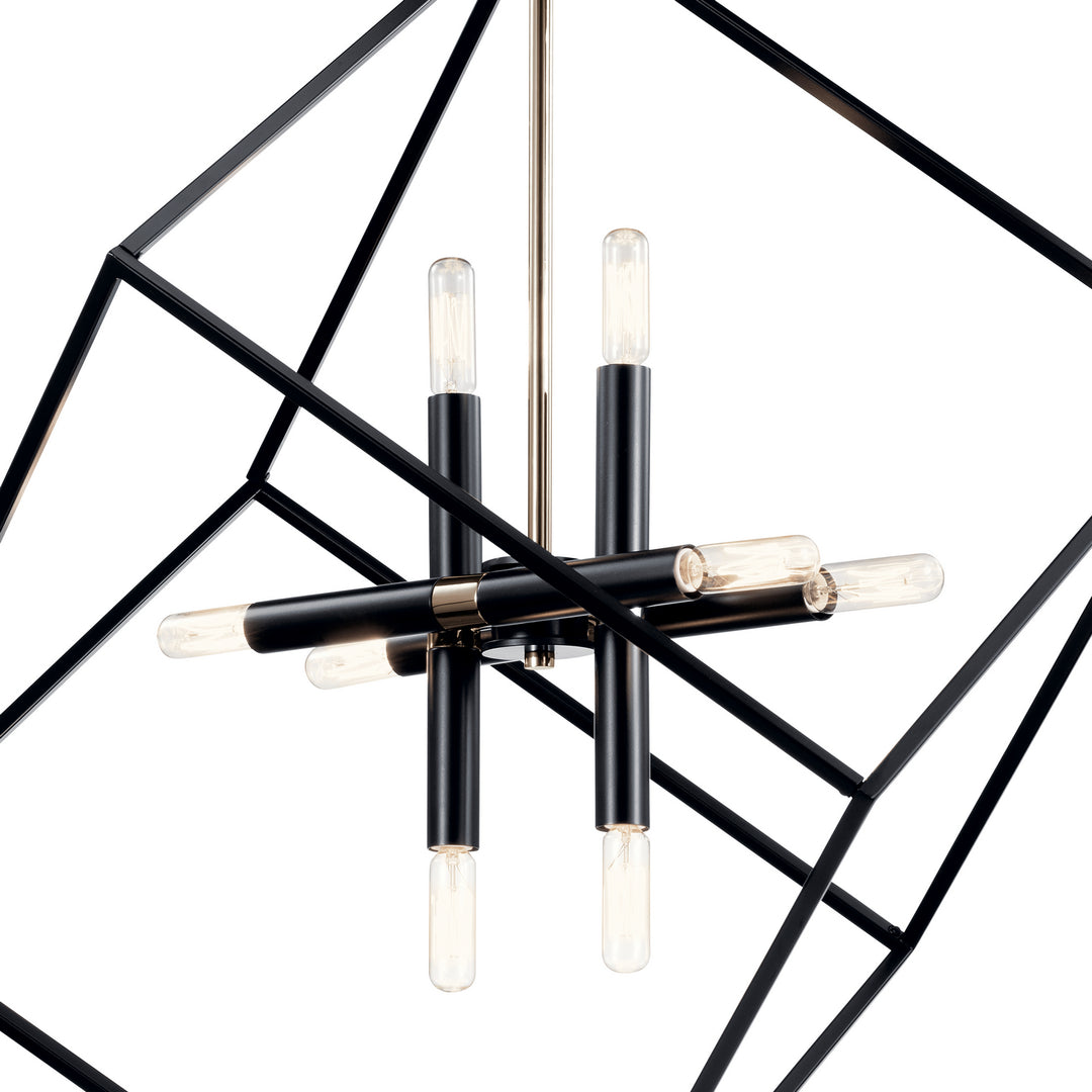 Kichler Canada - 42526BK - Eight Light Chandelier - Cartone - Black