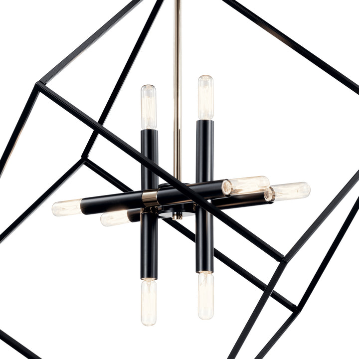 Kichler Canada - 42526BK - Eight Light Chandelier - Cartone - Black
