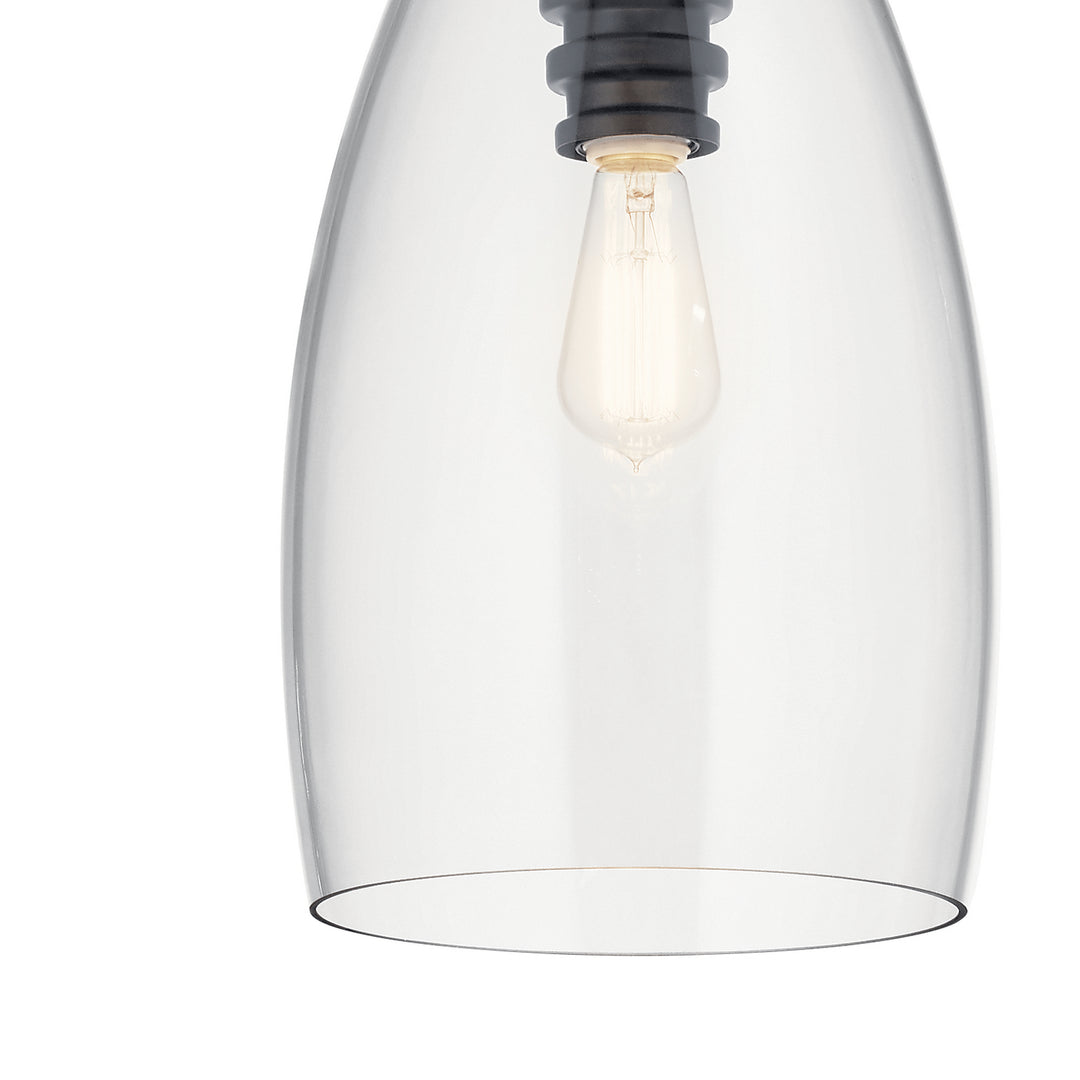 Kichler Canada - 43090BK - One Light Pendant - Lakum - Black