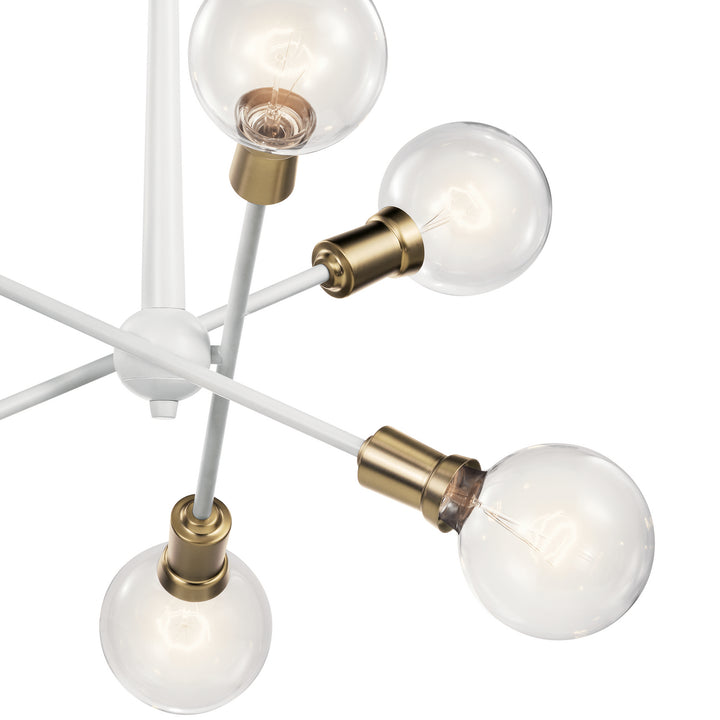Kichler Canada - 43095WH - Six Light Chandelier - Armstrong - White
