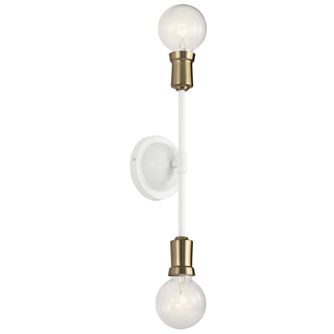 Kichler Canada - 43195WH - Two Light Wall Sconce - Armstrong - White