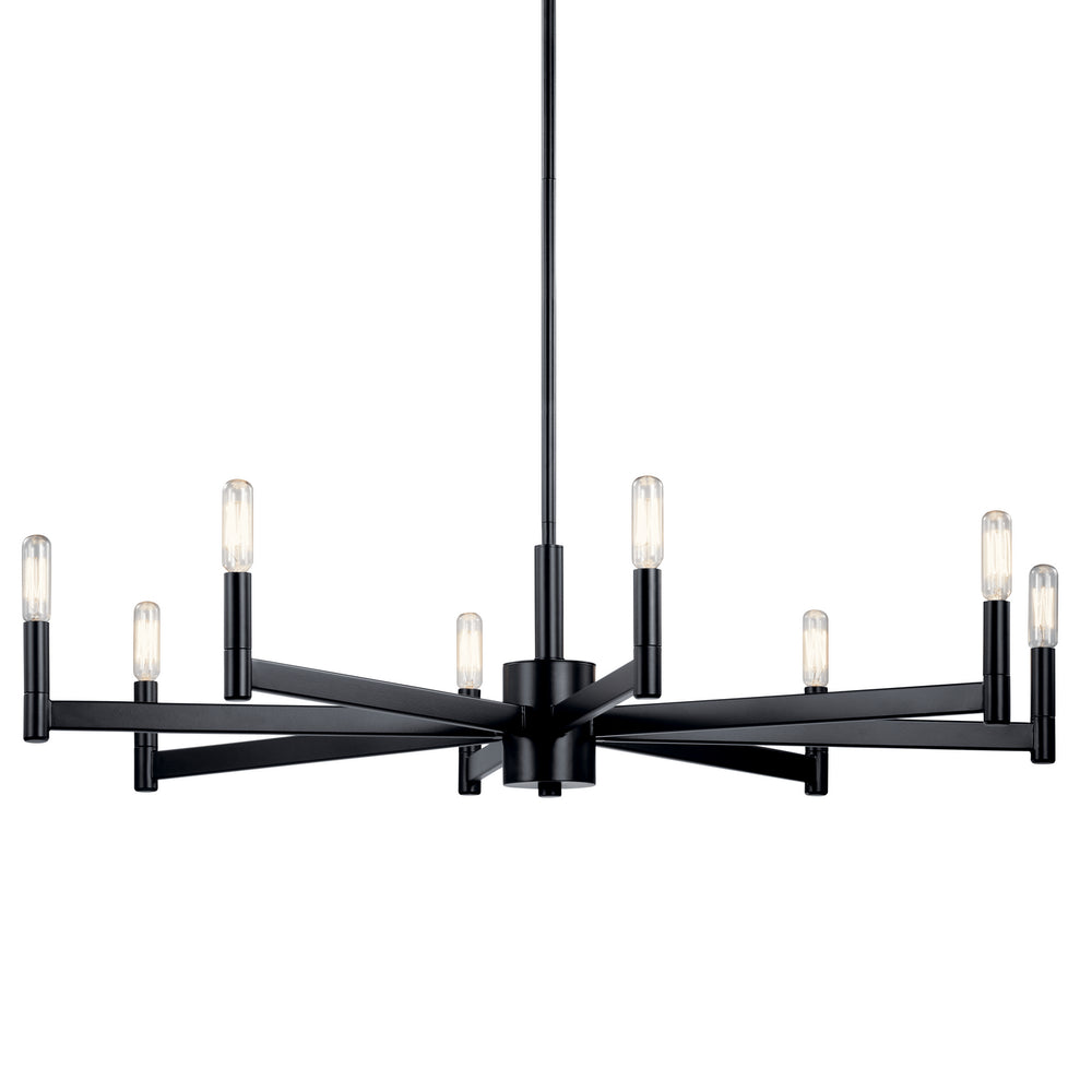 Kichler Canada - 43857BK - Eight Light Chandelier - Erzo - Black