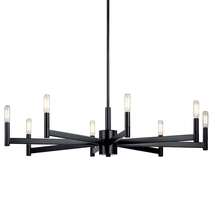 Kichler Canada - 43857BK - Eight Light Chandelier - Erzo - Black