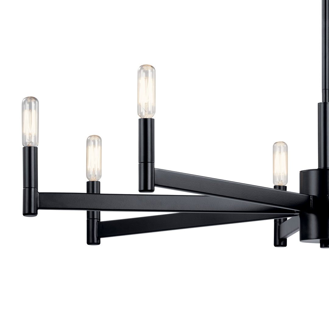 Kichler Canada - 43857BK - Eight Light Chandelier - Erzo - Black