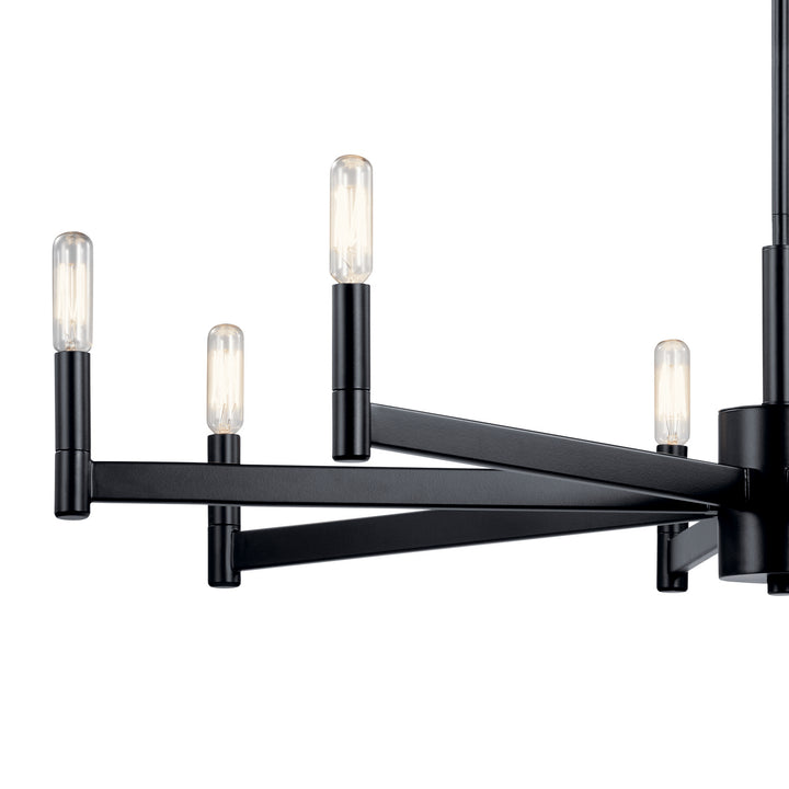 Kichler Canada - 43857BK - Eight Light Chandelier - Erzo - Black