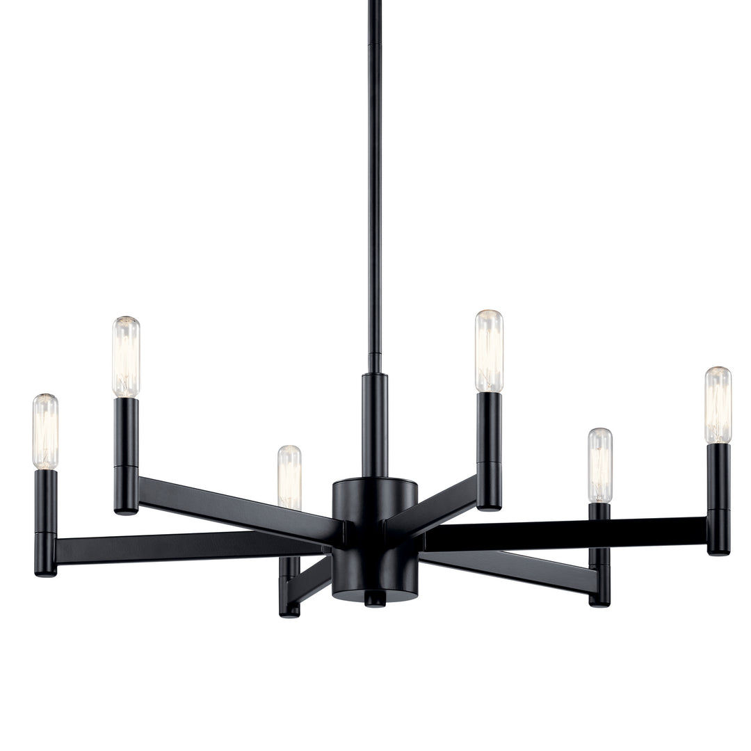 Kichler Canada - 43859BK - Six Light Chandelier - Erzo - Black