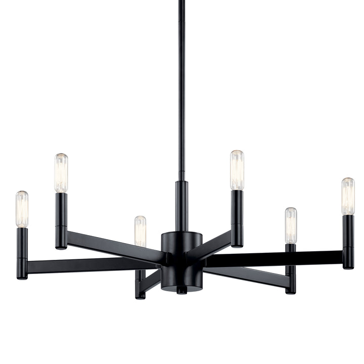 Kichler Canada - 43859BK - Six Light Chandelier - Erzo - Black