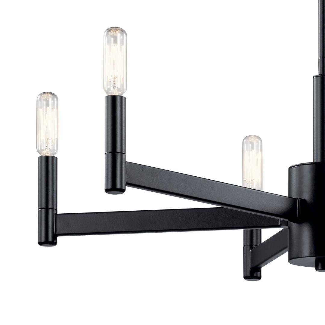 Kichler Canada - 43859BK - Six Light Chandelier - Erzo - Black