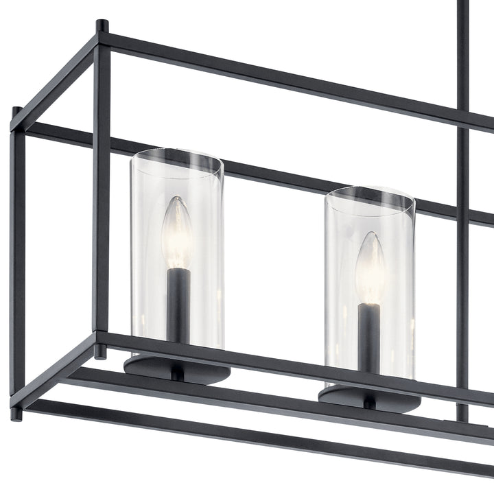 Kichler Canada - 43995BK - Five Light Linear Chandelier - Crosby - Black