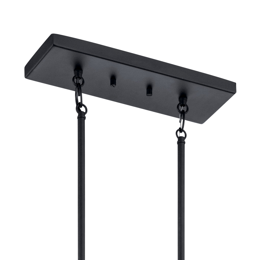 Kichler Canada - 43995BK - Five Light Linear Chandelier - Crosby - Black