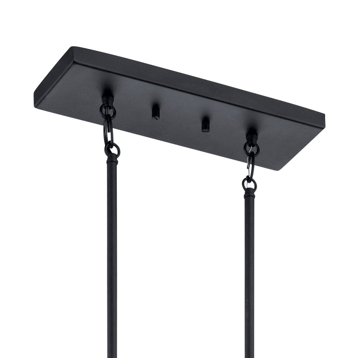 Kichler Canada - 43995BK - Five Light Linear Chandelier - Crosby - Black