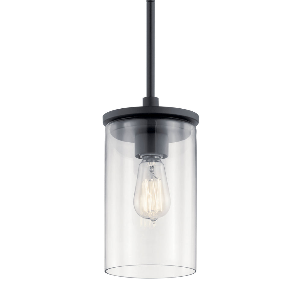 Kichler Canada - 43996BK - One Light Mini Pendant - Crosby - Black