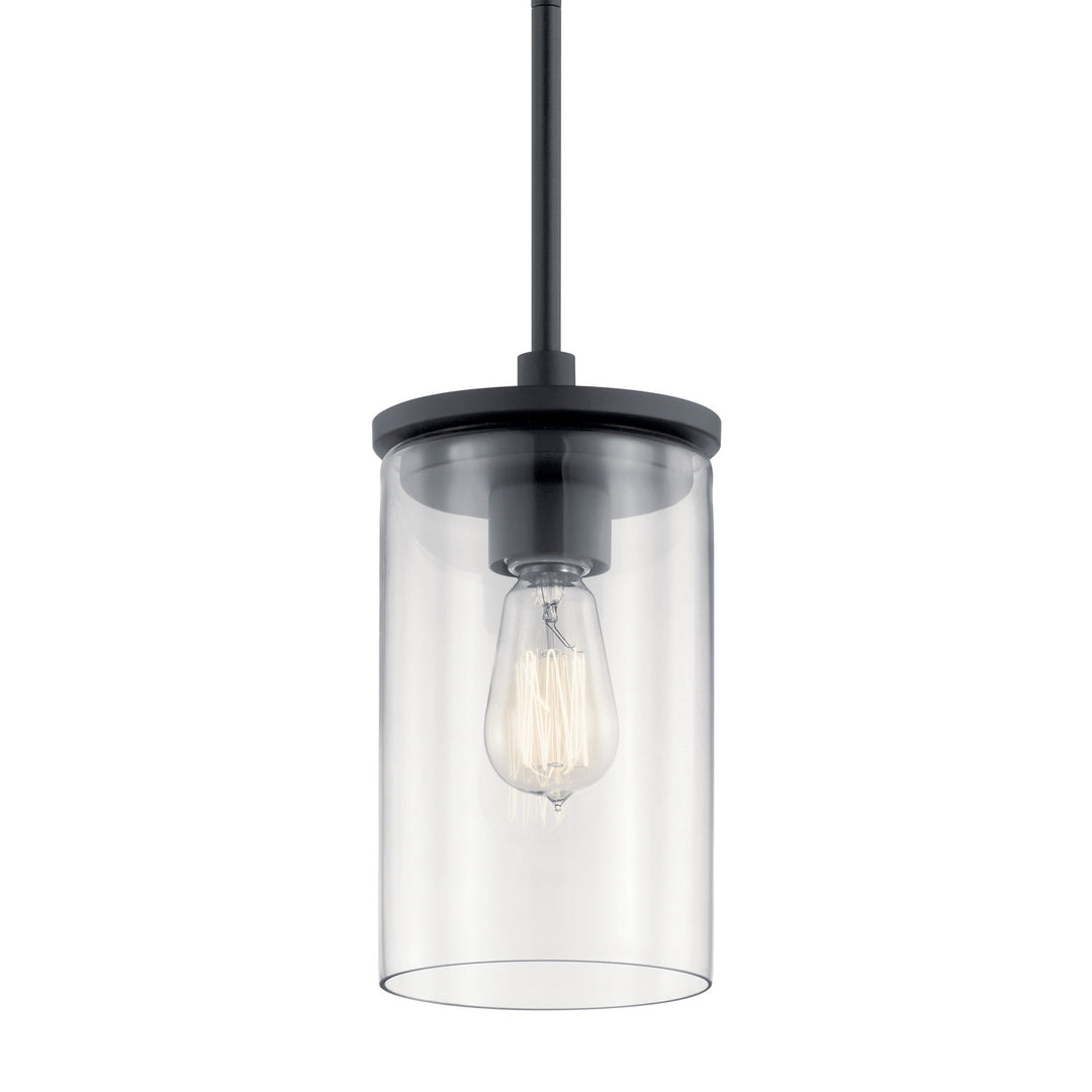 Kichler Canada - 43996BK - One Light Mini Pendant - Crosby - Black