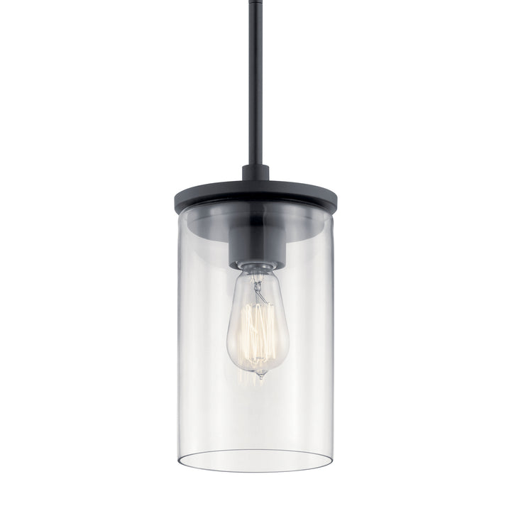 Kichler Canada - 43996BK - One Light Mini Pendant - Crosby - Black