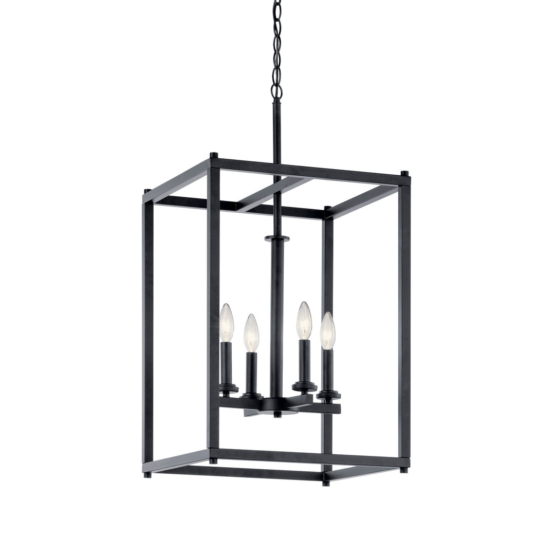 Kichler Canada - 43998BK - Four Light Foyer Pendant - Crosby - Black